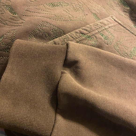 Nike early 2000’s brown hoodie with shoe stitching throughout XXL - Picture 7 of 14